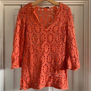 Trina Turk Crochet Blouse
